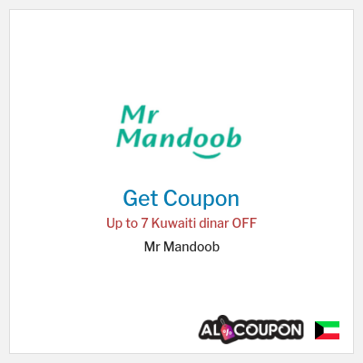 Coupon discount code for Mr Mandoob 7 KD OFF New Users