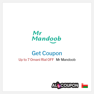 Coupon discount code for Mr Mandoob 7 OMR OFF New Users