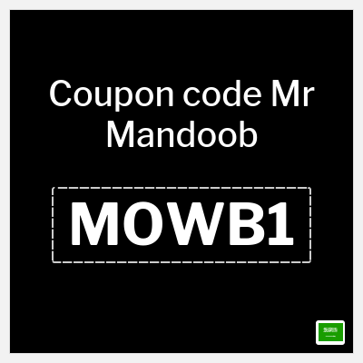 Coupon for Mr Mandoob (MOWB1) Up to 30%
