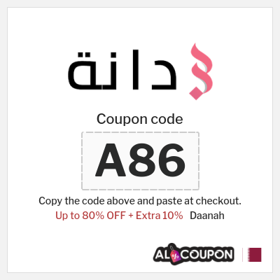Coupon for Daanah (A86) Up to 80% OFF + Extra 10%