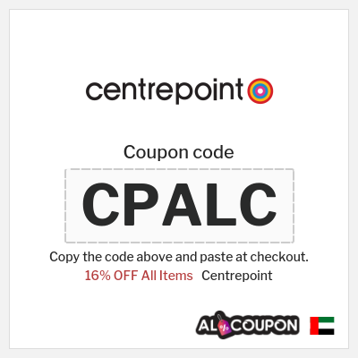 Coupon for Centrepoint (CPALC) 16% OFF All Items