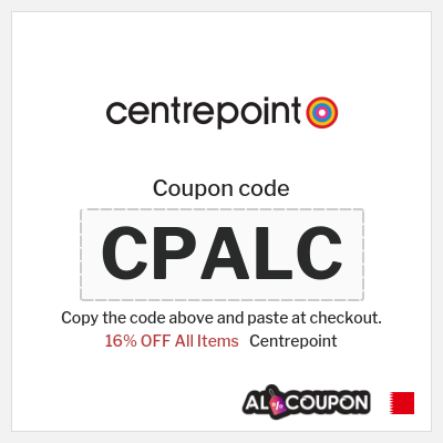Coupon for Centrepoint (CPALC) 16% OFF All Items