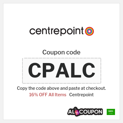 Coupon for Centrepoint (CPALC) 16% OFF All Items