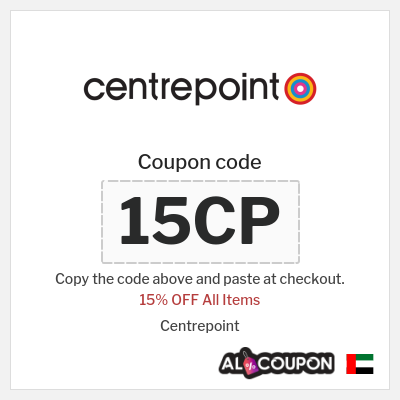 Coupon for Centrepoint (15CP) 15% OFF All Items