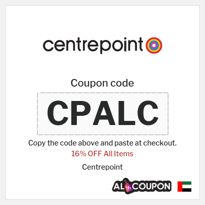 Coupon for Centrepoint (CPALC) 16% OFF All Items