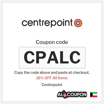 Coupon for Centrepoint (CPALC) 16% OFF All Items