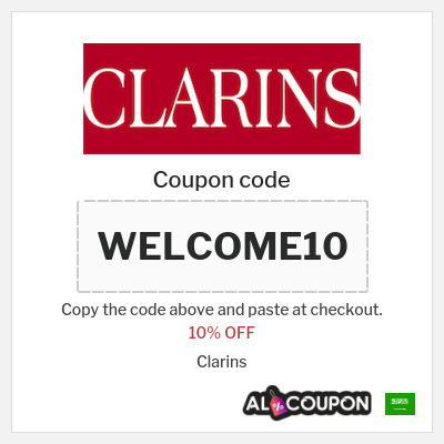 Coupon discount code for Clarins 10% OFF