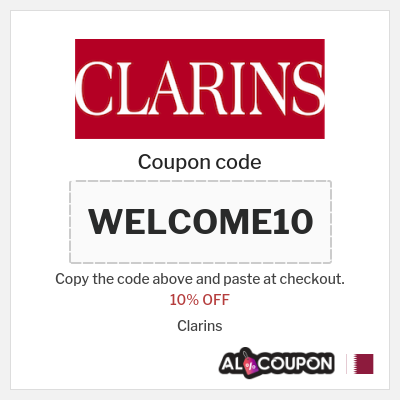 Coupon for Clarins (WELCOME10) 10% OFF