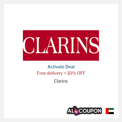Free Shipping for Clarins Free delivery + 10% OFF