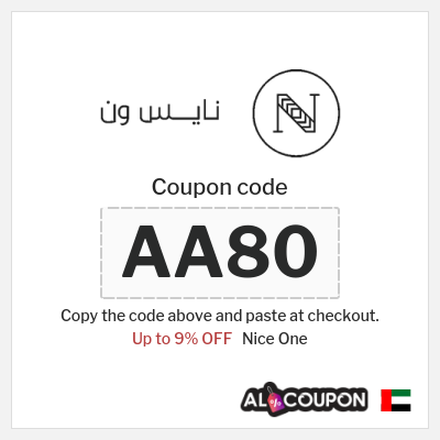 Coupon for Nice One (AA80) Up to 9% OFF