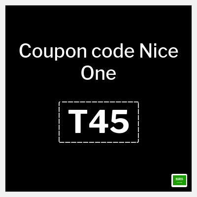 Coupon for Nice One (T45) 10% Up to 13 SAR