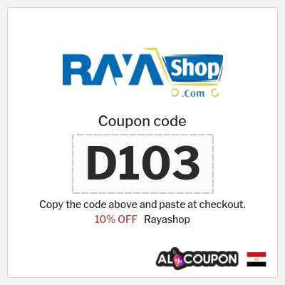 Coupon for Rayashop (D103) 10% OFF