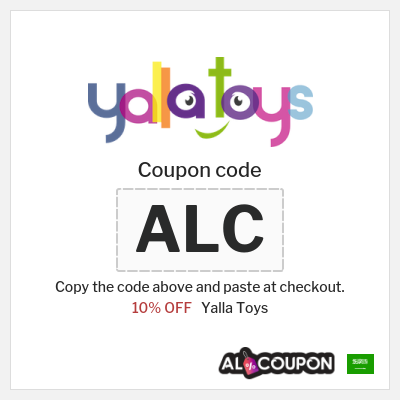 Coupon discount code for Yalla Toys 10% OFF