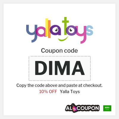 Coupon discount code for Yalla Toys 10% OFF