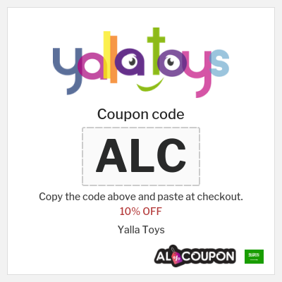 Coupon discount code for Yalla Toys 10% OFF