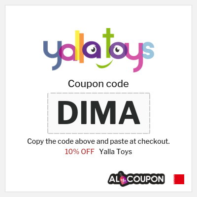 Coupon for Yalla Toys (DIMA) 10% OFF