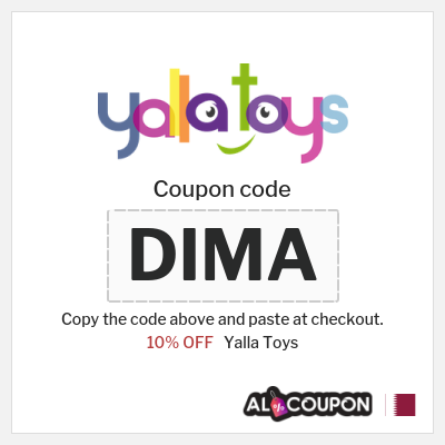 Coupon for Yalla Toys (DIMA) 10% OFF