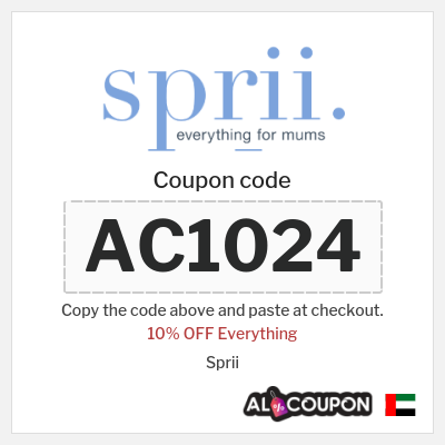 Coupon for Sprii (AC1024) 10% OFF Everything