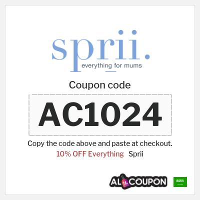 Coupon for Sprii (AC1024) 10% OFF Everything