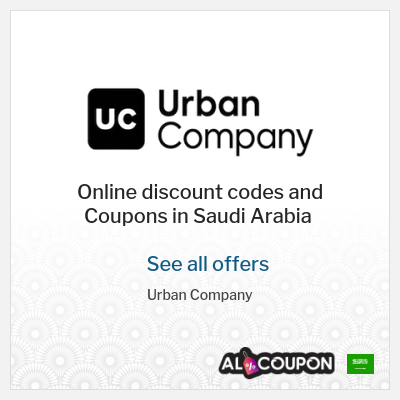 Coupon discount code for Urban Company Up to 20 Saudi riyal