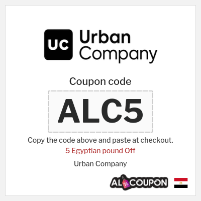 Coupon discount code for Urban Company Up to 20 Egyptian pound