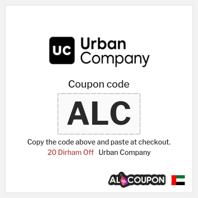 Coupon for Urban Company (ALC) 20 Dirham Off