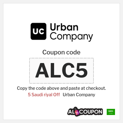 Coupon for Urban Company (ALC5) 5 Saudi riyal Off 