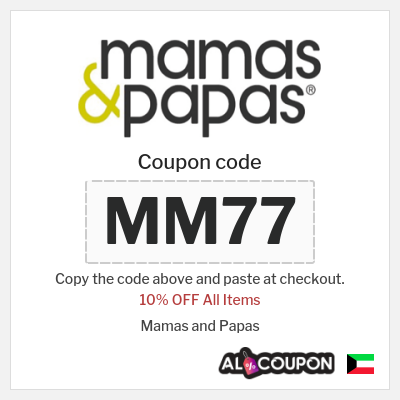 Coupon for Mamas and Papas (MM77) 10% OFF All Items