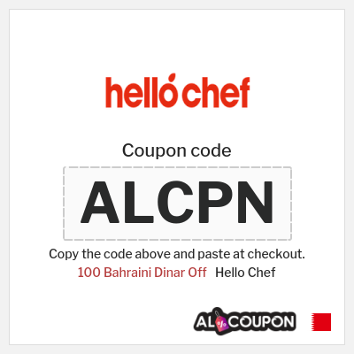 Coupon discount code for Hello Chef 25% OFF
