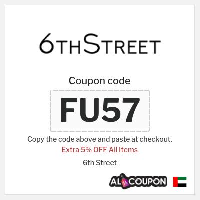 Coupon for 6th Street (FU57) Extra 5% OFF All Items