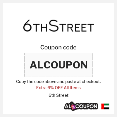 Coupon for 6th Street (ALCOUPON) Extra 6% OFF All Items