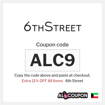 6th Street Coupon (ALC9) 6th Street Coupon Code Kuwait