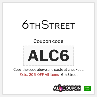 6th Street Coupon (ALC6) 6th Street Coupon Code KSA