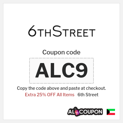 Coupon for 6th Street (ALC9) Extra 25% OFF All Items