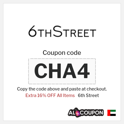 6th Street Coupon (CHA4) 6th Street Coupon Code UAE