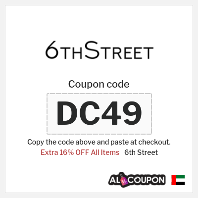 Coupon for 6th Street (DC49) Extra 16% OFF All Items