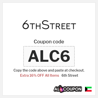 6th Street Coupon (ALC6) 6th Street Coupon Code Kuwait