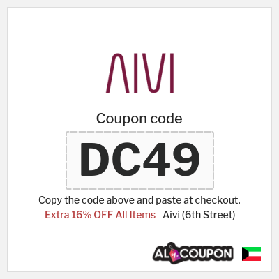 Aivi (6th Street) Coupon (DC49) 6th Street Coupon Code Kuwait