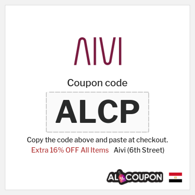 Aivi (6th Street) Coupon (ALCP) 6th Street Coupon Code Egypt
