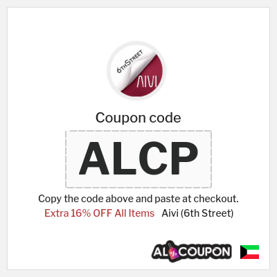 Aivi (6th Street) Coupon (ALCP) 6th Street Coupon Code Kuwait