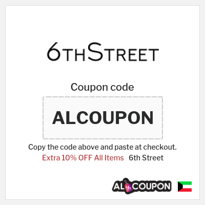 Coupon for 6th Street (ALCOUPON) Extra 10% OFF All Items