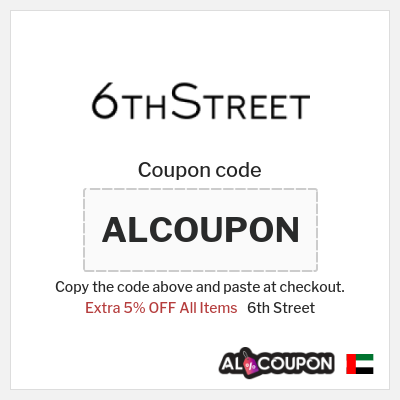 Coupon for 6th Street (ALCOUPON) Extra 5% OFF All Items