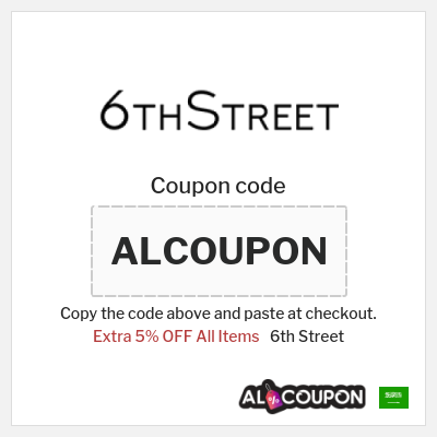 Coupon for 6th Street (ALCOUPON) Extra 5% OFF All Items