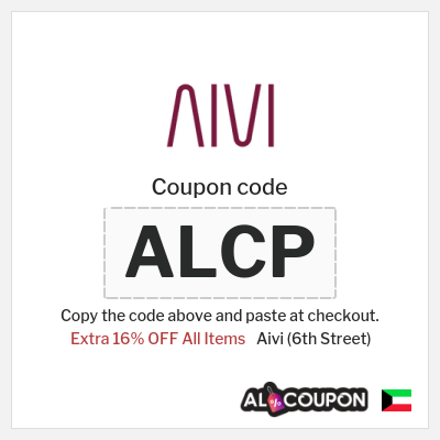 Aivi (6th Street) Coupon (ALCP) 6th Street Coupon Code Kuwait