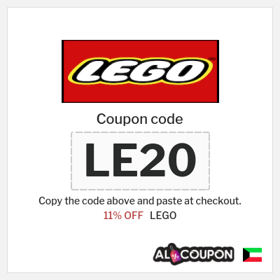 Coupon for LEGO (LE20) 11% OFF