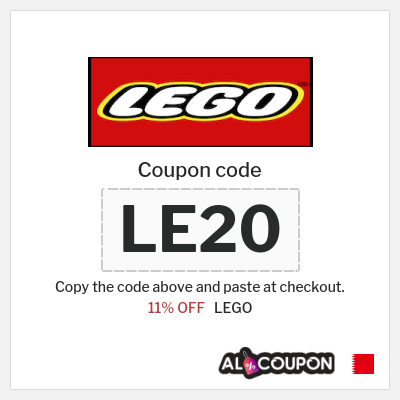 Coupon for LEGO (LE20) 11% OFF