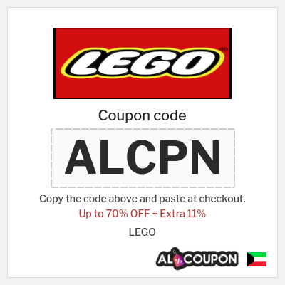 Coupon for LEGO (ALCPN) Up to 70% OFF + Extra 11%