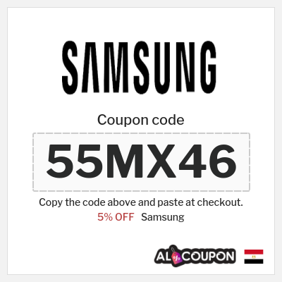 Coupon discount code for Samsung % OFF