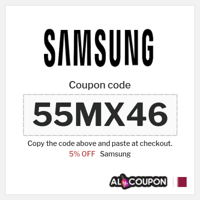 Coupon discount code for Samsung % OFF
