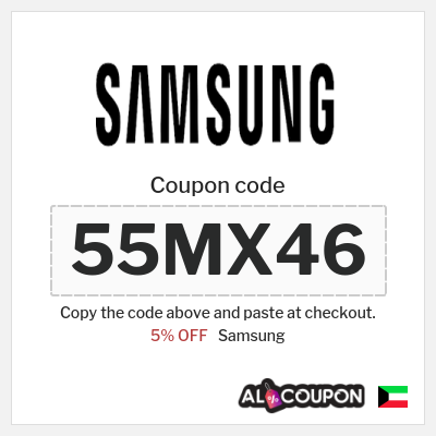Coupon discount code for Samsung % OFF